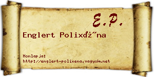Englert Polixéna névjegykártya